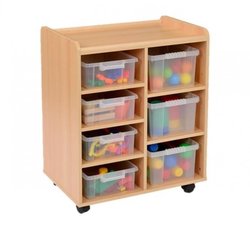 Supporting image for Creative! 3 Deep & 4 Shallow Sturdy Storage Unit with Plastic Trays - image #2