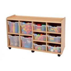 Supporting image for Creative! 4 Jumbo & 6 Deep Sturdy Storage Unit with Plastic Trays - image #2