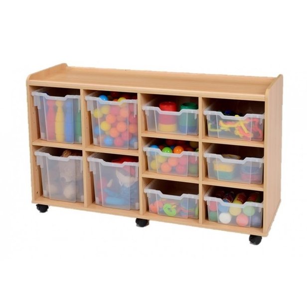 Supporting image for Creative! 4 Jumbo & 6 Deep Sturdy Storage Unit with Plastic Trays - image #2