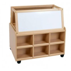 Supporting image for Creative! Double Sided Resource Unit with Doors and Whiteboard Easel - image #2