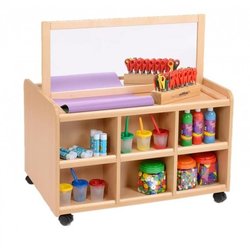 Supporting image for Creative! Double Sided Resource Unit with Doors and Mirror Panel - image #2