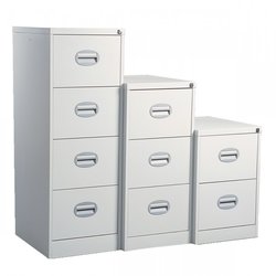 Supporting image for Y785001* - Steel Storage - Lugano Coloured Filing Cabinet - 3 Drawer - image #2