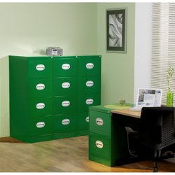 Supporting image for Y785001* - Steel Storage - Lugano Coloured Filing Cabinet - 3 Drawer - image #3