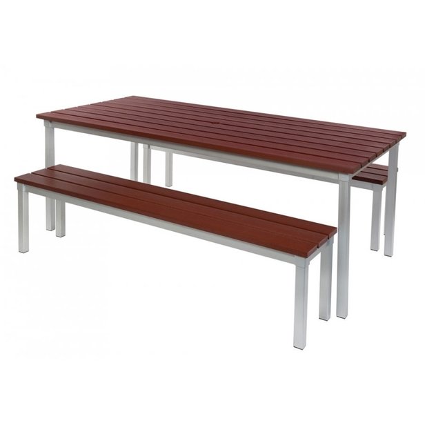 Supporting image for YDENAF36OD - Fresco Outdoor Dining Benches - L1600 - image #2