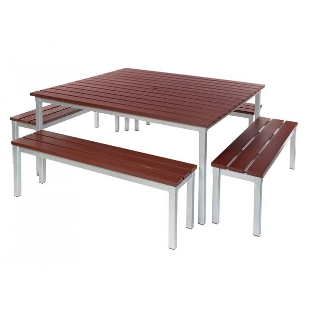 Supporting image for YDENDD36OD - Fresco Outdoor Dining Table - L1250 Square - image #2