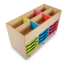 Supporting image for Candy Colours - 6 Bay Kinderbox with 12 Shallow Trays - image #2
