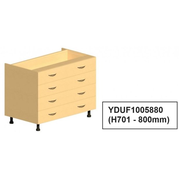 Supporting image for Workshape Fitted Drawer Unit 1000 - image #5