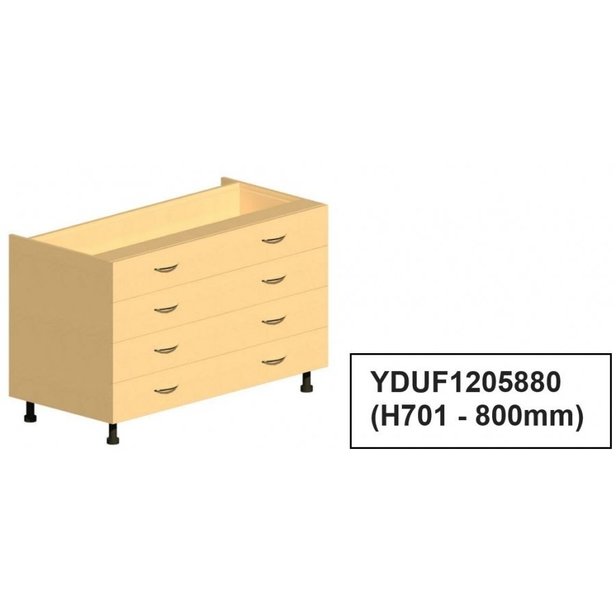 Supporting image for Workshape Fitted Drawer Unit 1200 - image #5