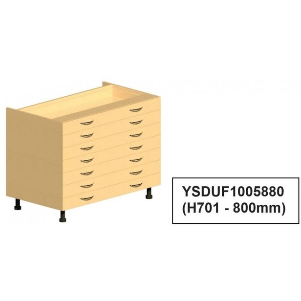 Supporting image for Workshape Fitted Shallow Drawer Unit 1000 - image #5