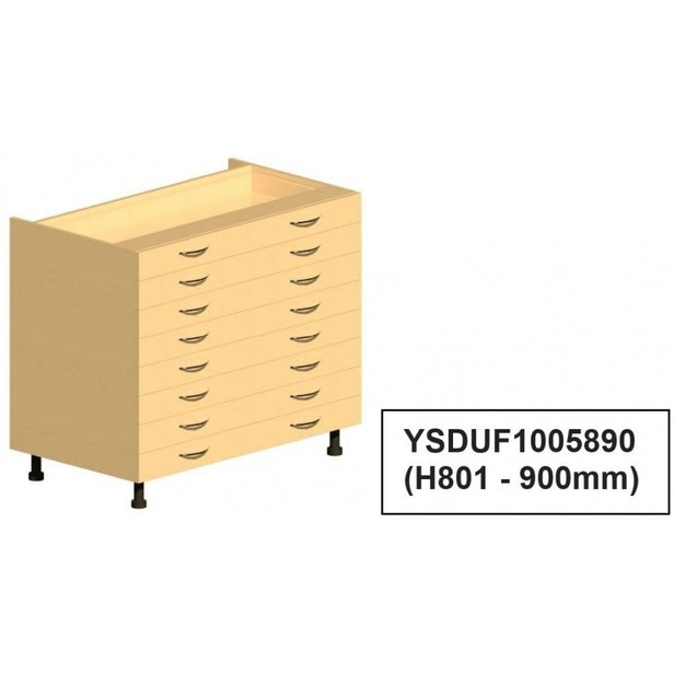 Supporting image for Workshape Fitted Shallow Drawer Unit 1000 - image #6