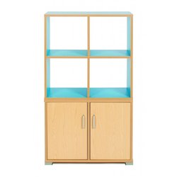 Supporting image for Y17212 - Candy Colours - Low 2 Door Storage Cupboard - W700 - image #2