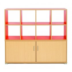 Supporting image for Y17216 - Candy Colours - Low 2 Door Storage Cupboard - W1358 - image #2