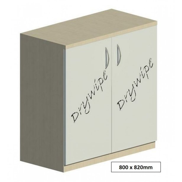 Supporting image for Workshape Drywipe Double Door Cupboard 800 - image #3