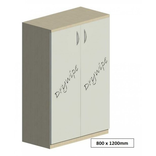 Supporting image for Workshape Drywipe Double Door Cupboard 800 - image #5