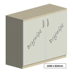 Supporting image for Workshape Drywipe Double Door Cupboard 1000 - image #3