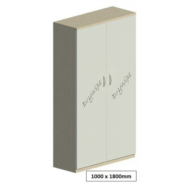 Supporting image for Workshape Drywipe Double Door Cupboard 1000 - image #7