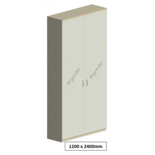 Supporting image for Workshape Drywipe Double Door Cupboard 1200 - image #10