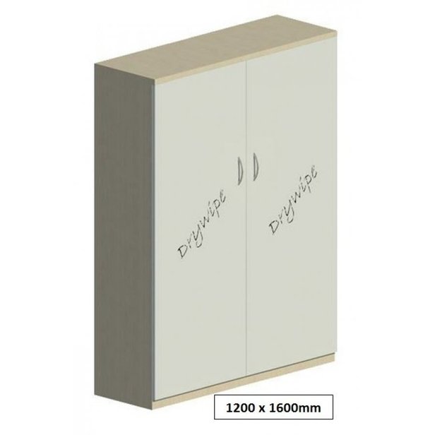 Supporting image for Workshape Drywipe Double Door Cupboard 1200 - image #6