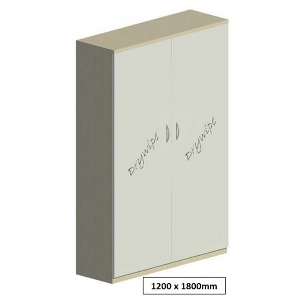 Supporting image for Workshape Drywipe Double Door Cupboard 1200 - image #7
