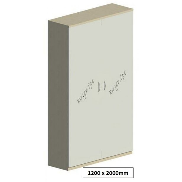 Supporting image for Workshape Drywipe Double Door Cupboard 1200 - image #8