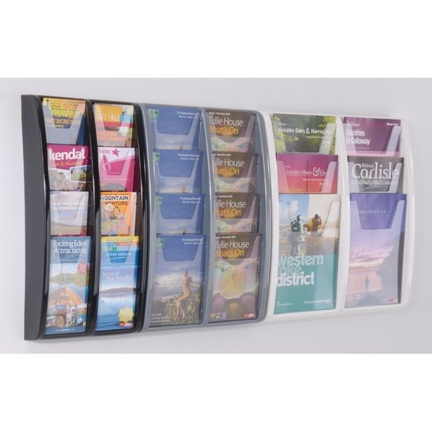 Supporting image for Y800510 - Wall Mounted Literature Display - 6 x A4 - image #3