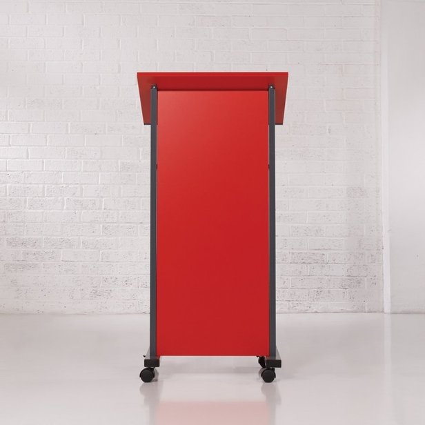 Supporting image for Y31029 - Coloured Panel Front Lectern - Red - image #2