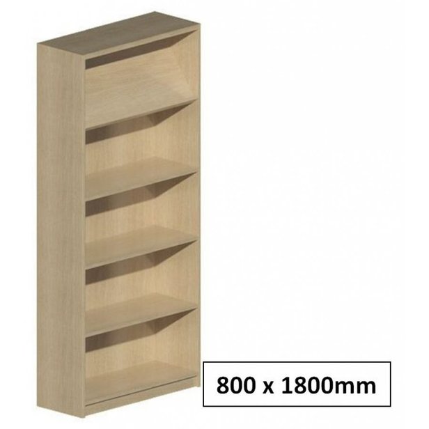 Supporting image for Workshape Library Bookcase with Display Shelf 800 - image #7