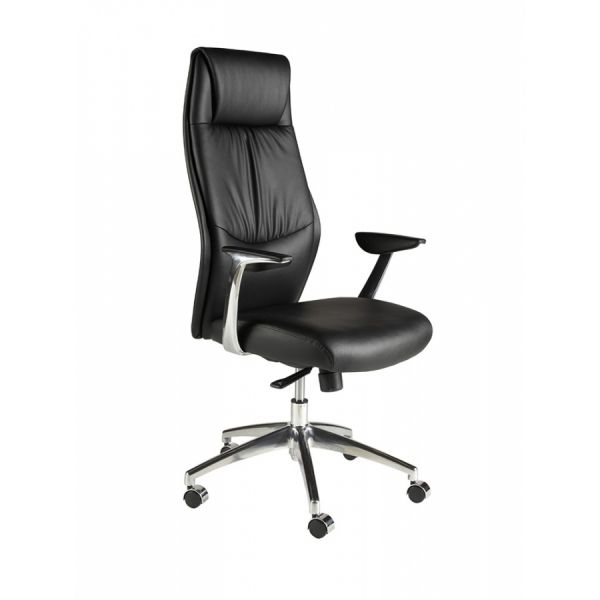Springfield Educational Furniture Chelsea Executive Black Leather Chair
